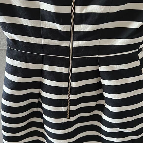 H&M Black and White Striped Dress Size 4 - Picture 4 of 11